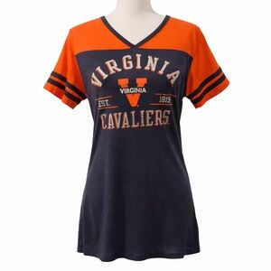 UVA Virginia Cavaliers V-Neck Tee Shirt Women’s Medium M NEW NWT Fan Favorite!
